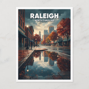 Raleigh North Carolina Travel Keepsake Postcard