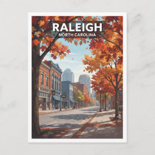 Raleigh North Carolina Travel Souvenir Postcard