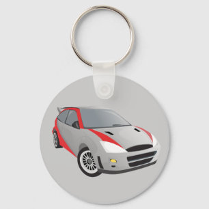 Rally Car Key Ring