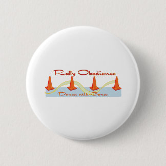 Rally Obedience, Dances with Cones 6 Cm Round Badge