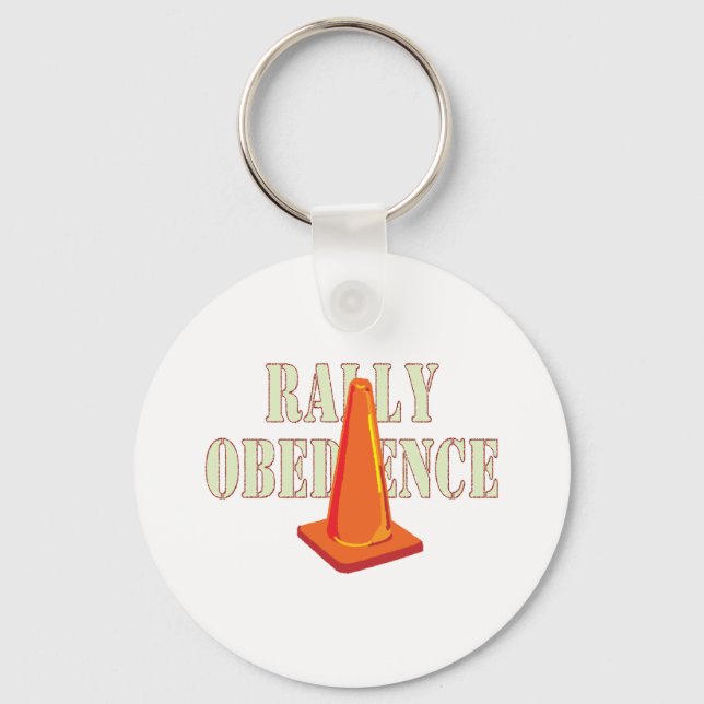 Rally Obedience Key Ring (Front)