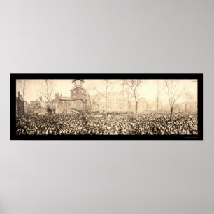 Rally Philadelphia WWI Photo 1917 Poster