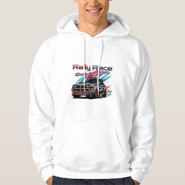 RALLY RACE - WHEN SPEED MEET WILD SIDE! HOODIE (Front)