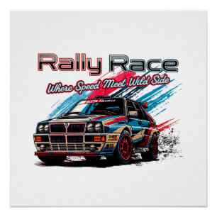 RALLY RACE - WHEN SPEED MEET WILD SIDE! POSTER