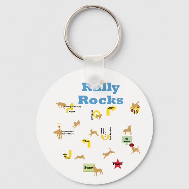 Rally Rocks Key Ring (Front)