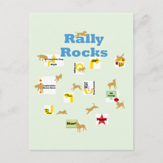 Rally Rocks Postcard