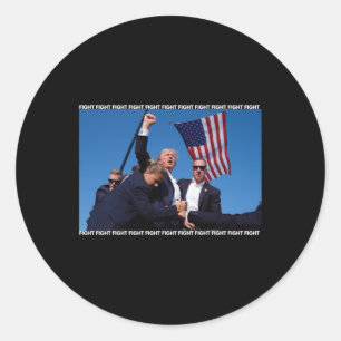 Rally Shooting Trump Shooting Trump Ination  Classic Round Sticker