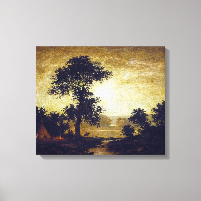 Ralph Albert Blakelock Moonlight Canvas Print (Front)