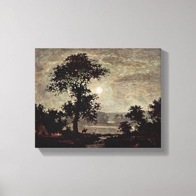 Ralph Albert Blakelock - moonlight Canvas Print (Front)