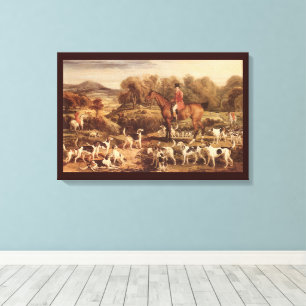 Ralph Lambton and his Hounds by James Ward Canvas Print