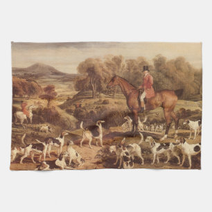 Ralph Lambton and his Hounds by James Ward Tea Towel