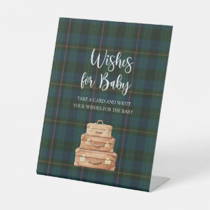 Ralph Lauren Inspired Baby Shower Wishes for Baby  Pedestal Sign