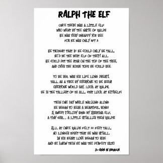 RALPH THE ELF Print, Value Poster Paper (Matte)