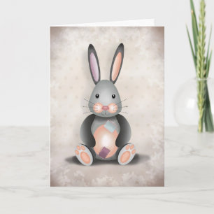 Ralph the Patchwork Rabbit - Greeting Card