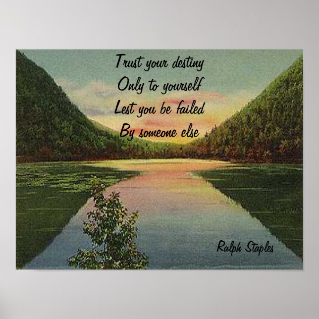 Ralph W staples inspirational photo prints (Front)