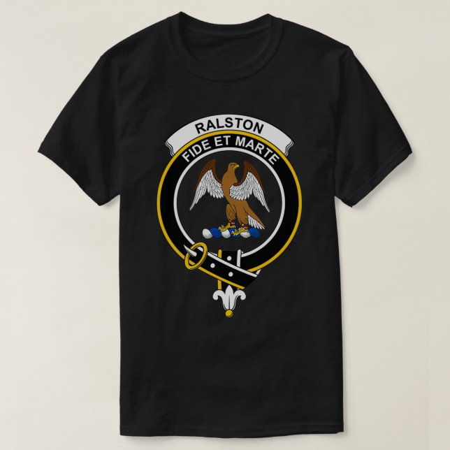 Ralston Crest Tartan Clan Scottish Clan T-Shirt (Design Front)