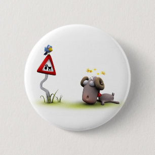 Ram 6 Cm Round Badge