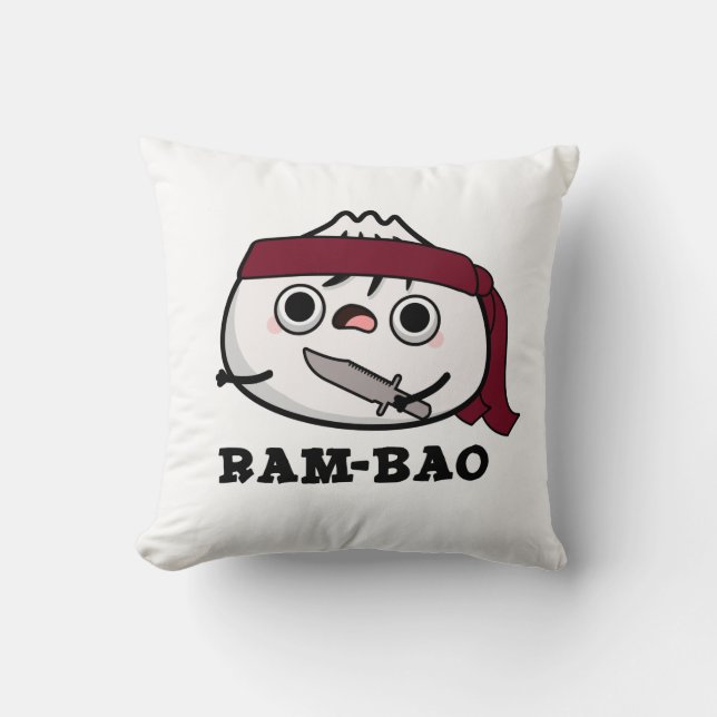 Ram-bao Funny Soldier Dimsun Pun Cushion (Front)