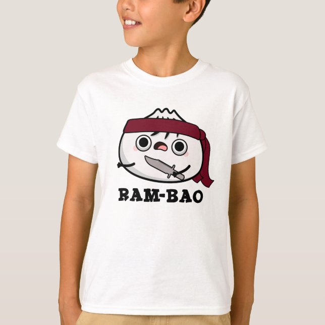 Ram-bao Funny Soldier Dimsun Pun T-Shirt (Front)