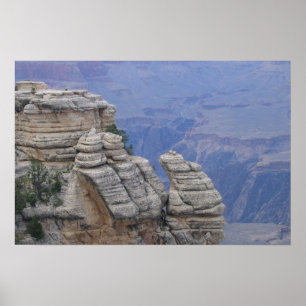 Ram Climbing Rock Face At Grand Canyon Poster