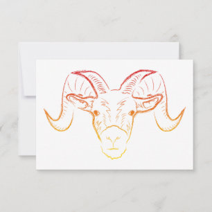 ram illustration invitation