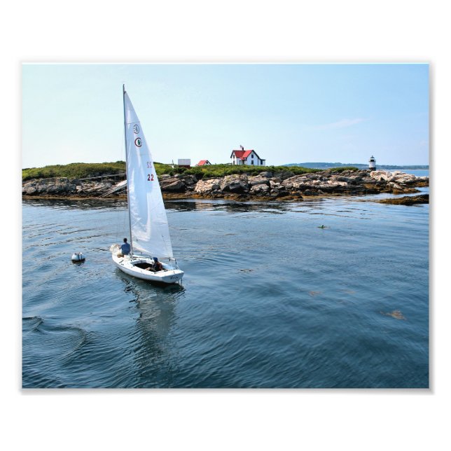 Ram Island Lighthouse, Maine Photo Print (Front)