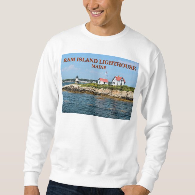 Ram Island Lighthouse, Maine Sweatshirt (Front)