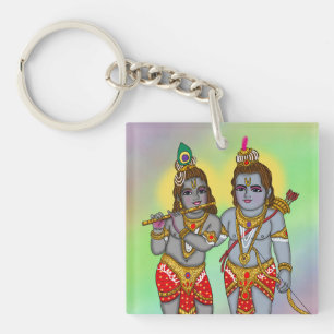 Ram & Krishna Keychain
