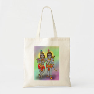 Ram & Krishna Tote Bags