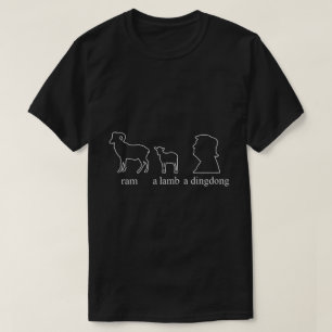 Ram Lamb Dingdong Funny Meme Tee