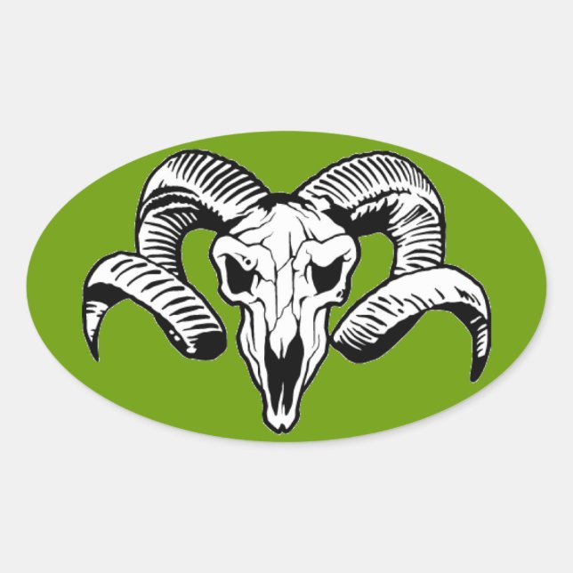 RAM OVAL STICKER (Front)