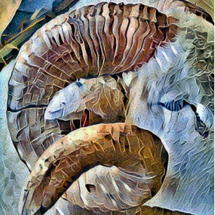 RAM SHEEP FARM ANIMAL TILE