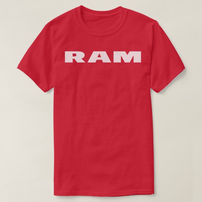 Ram Trucks Shield Flag FrontBack  T-Shirt (Design Front)