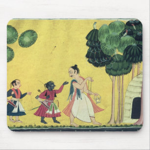 Rama and Lakshmana accompanied by Visvamitra Mouse Pad