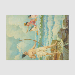 Rama vanquishes the Sea by Raja Ravi Varma Tissue Paper
