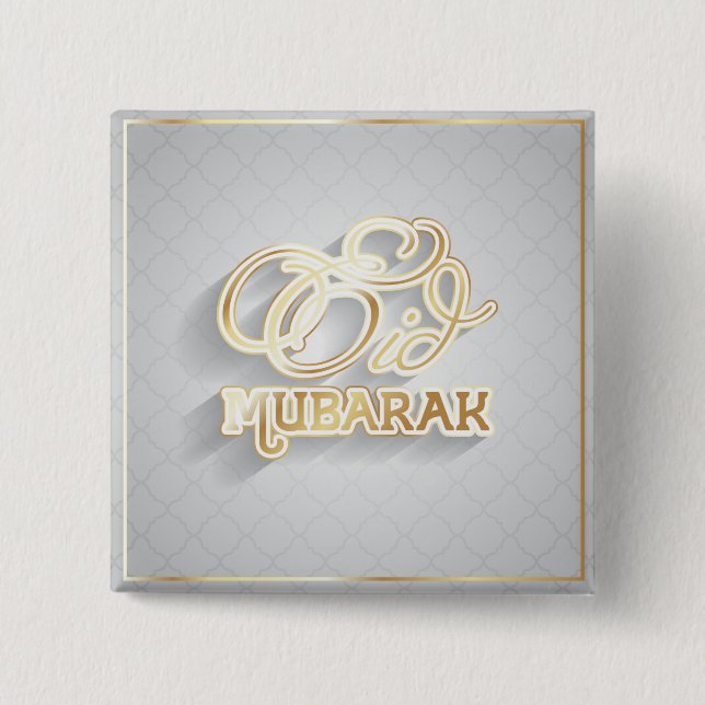 Ramadan Al Adha and Fitr 15 Cm Square Badge (Front)