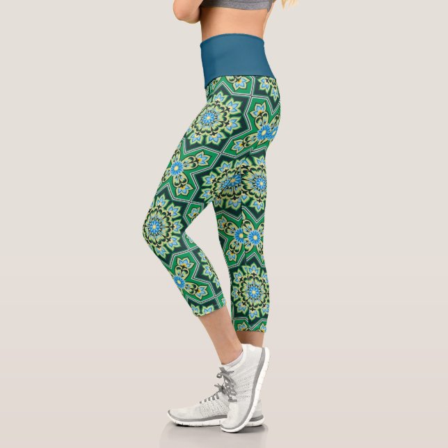 Ramadan Background  Capri Leggings (Left)