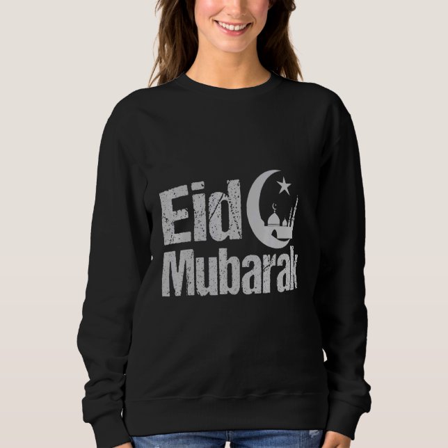 Ramadan Celebration Muslims Eid Mubarak Sweatshirt (Front)