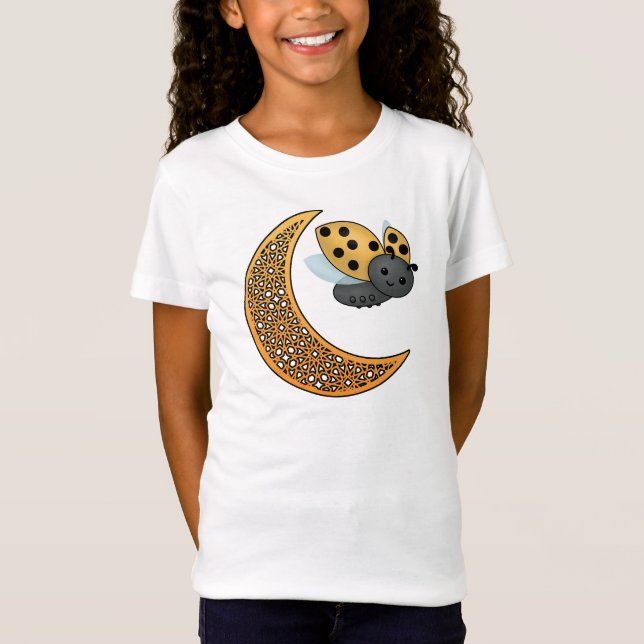 Ramadan Crescent Moon Ladybug T-Shirt (Front)