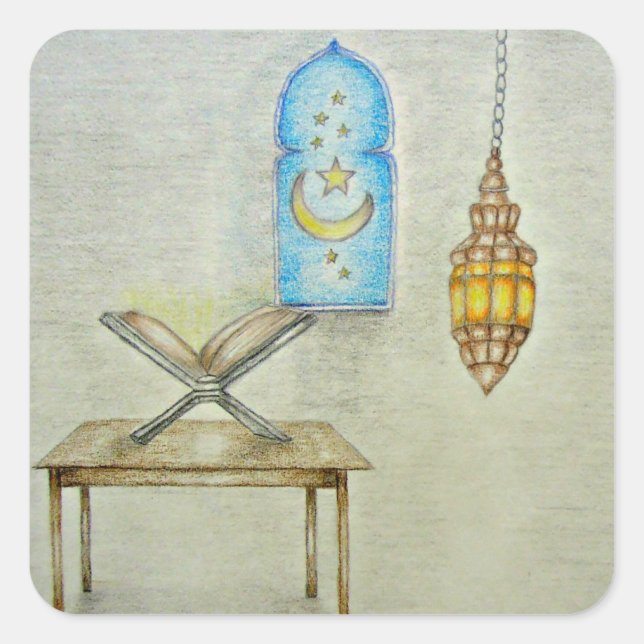 RAMADAN DAY SQUARE STICKER (Front)
