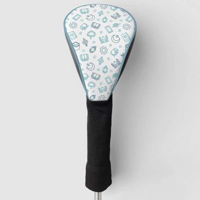 Ramadan Doodles Golf Club Cover (Front)