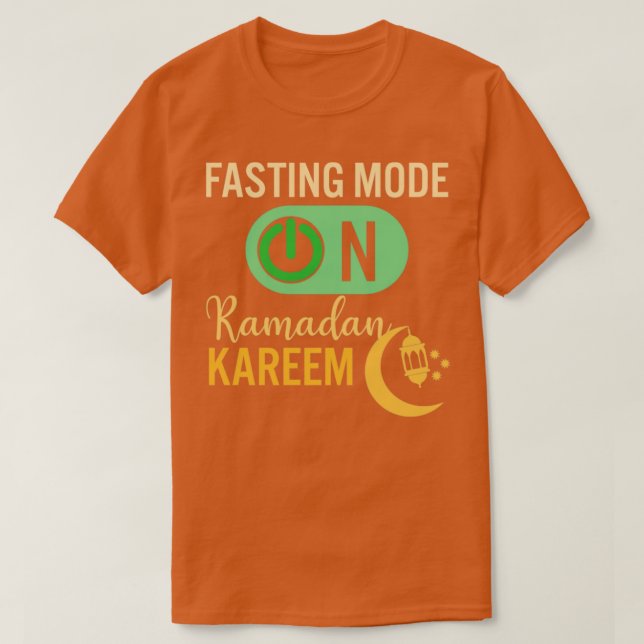 Ramadan Fasting Fashion On Happy Ramadan Muslims H T-Shirt (Design Front)
