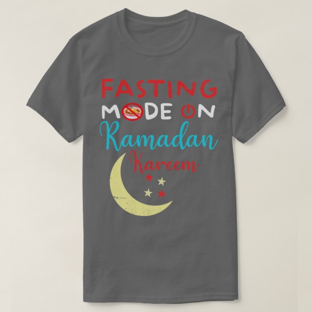 Ramadan Fasting Fashion On Happy Ramadan Muslims H T-Shirt (Design Front)