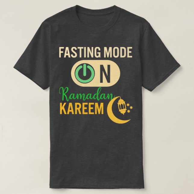 Ramadan Fasting Fashion On Happy Ramadan Muslims H T-Shirt (Design Front)