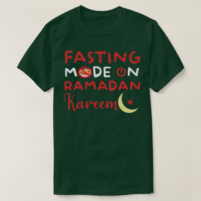Ramadan Fasting Fashion On Happy Ramadan Muslims H T-Shirt (Design Front)