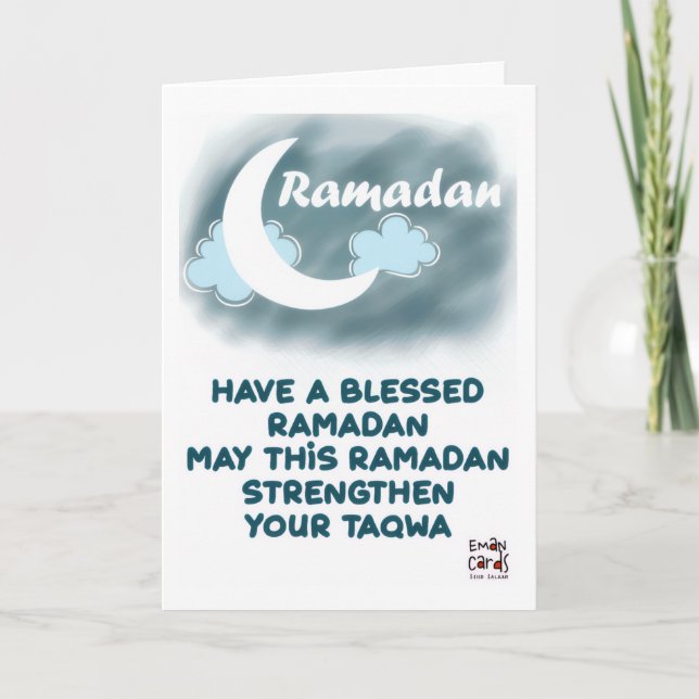 Ramadan - Holy Month Blessings Card (Front)