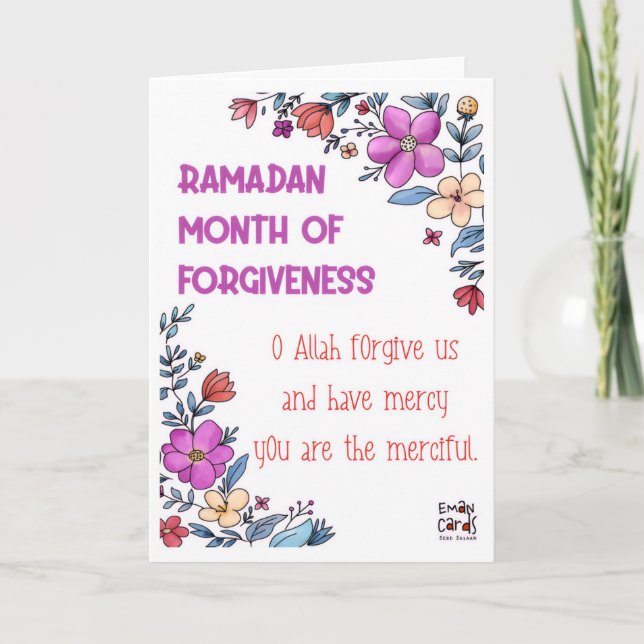 Ramadan - Holy Month Blessings Card (Front)