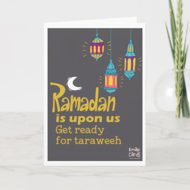 Ramadan - Holy Month Blessings - Taraweeh Card (Front)