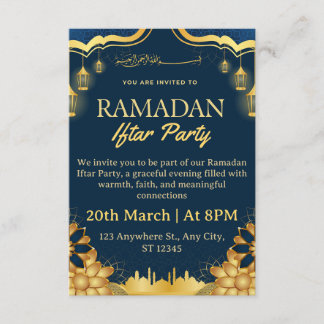 Ramadan Iftar Invitation Card