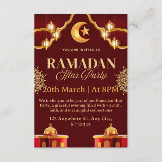Ramadan Iftar Invitation Card